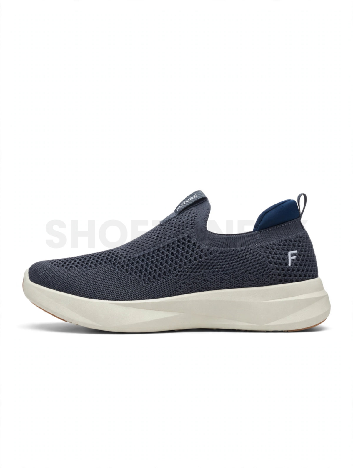 HF Sock Knit Slip-On Runner - Slate Grey White