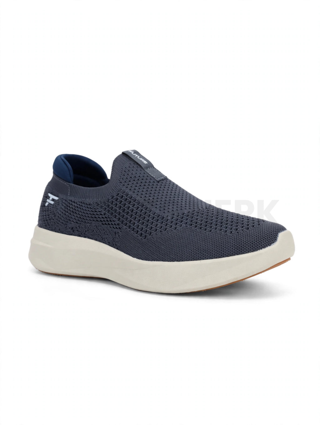 HF Sock Knit Slip-On Runner - Slate Grey White