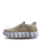 Looks Sock Knit Wavy Runner Beige