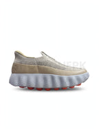 Looks Sock Knit Wavy Runner Beige