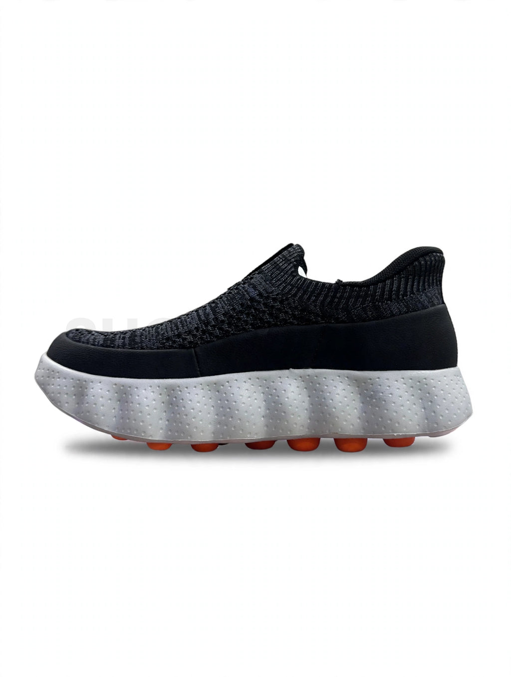 Looks Sock Knit Wavy Runner Black