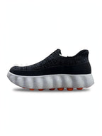 Looks Sock Knit Wavy Runner Black