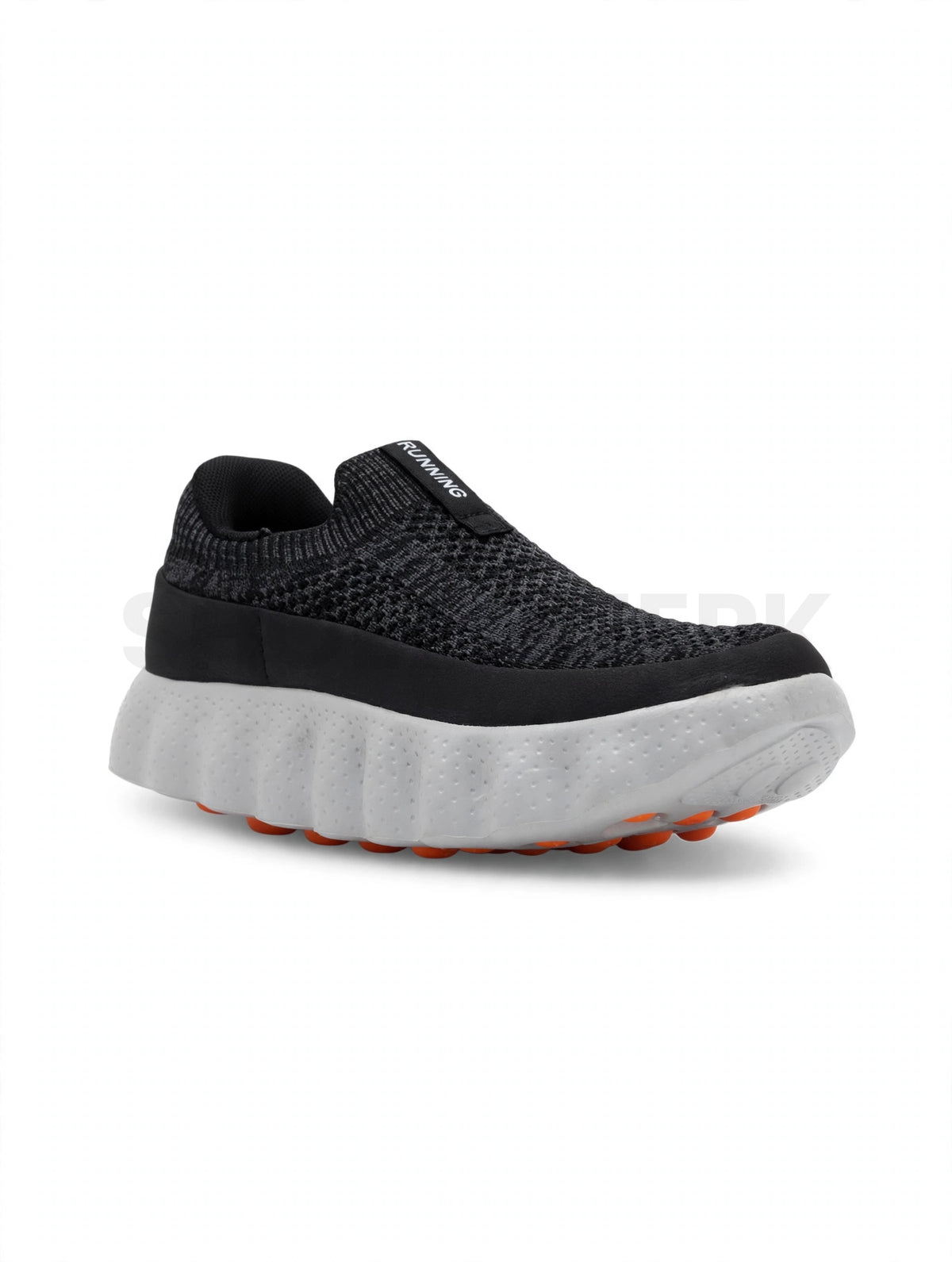 Looks Sock Knit Wavy Runner Black