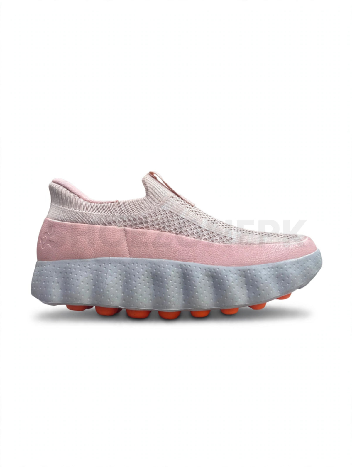 Looks Sock Knit Wavy Runner Light Pink