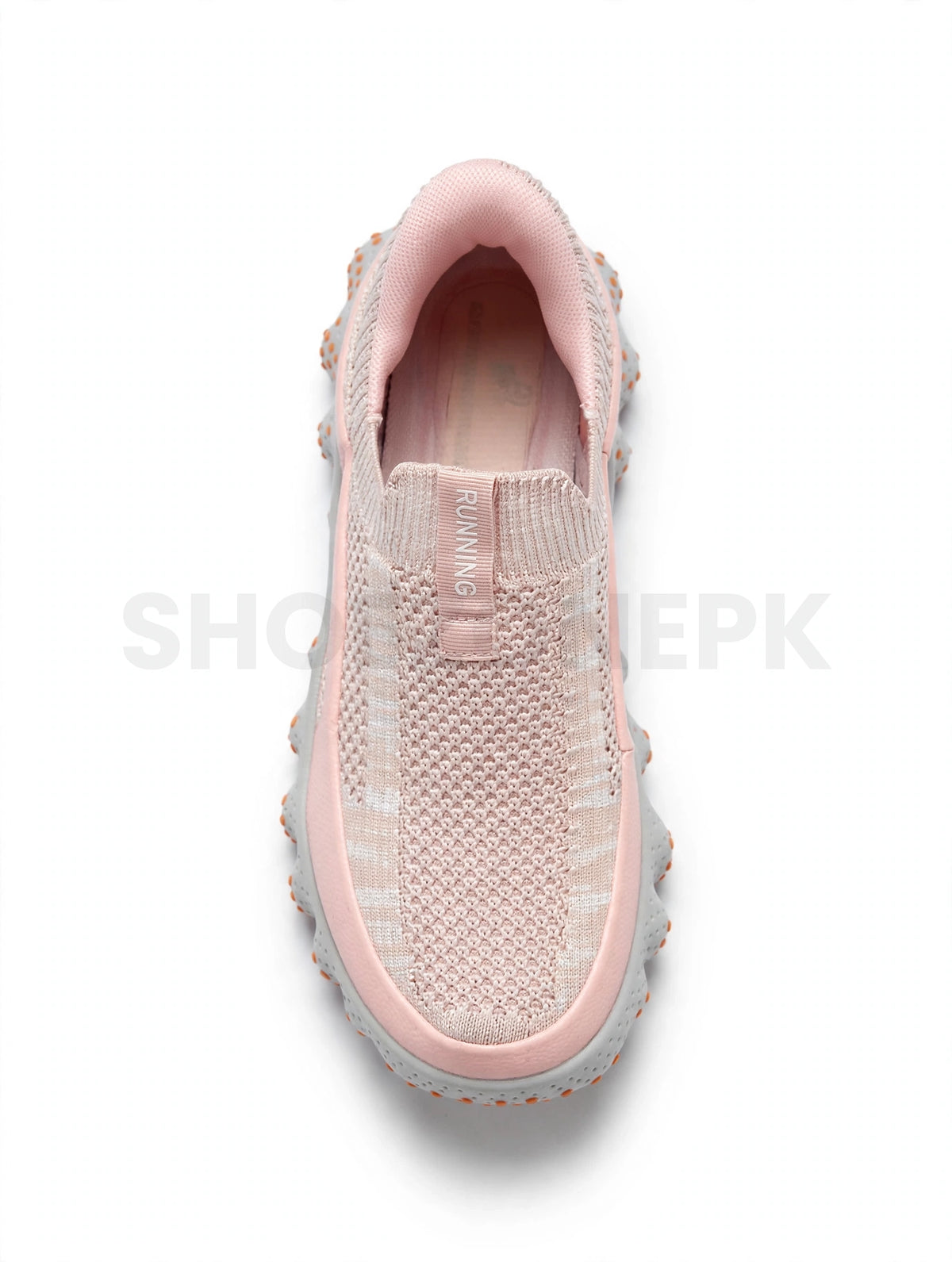 Looks Sock Knit Wavy Runner Light Pink