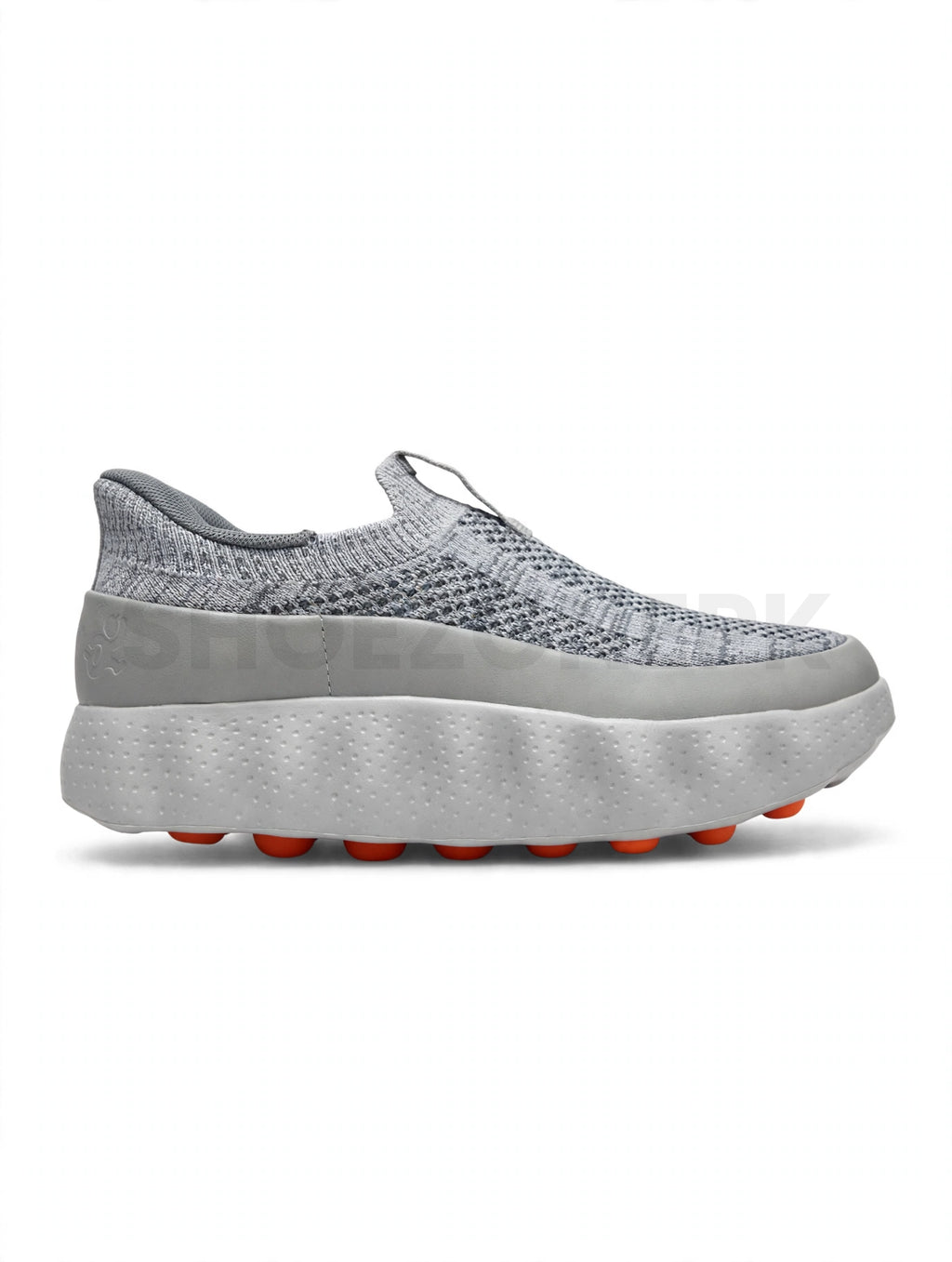 Looks Sock Knit Wavy Runner Light Grey