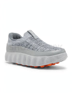 Looks Sock Knit Wavy Runner Light Grey