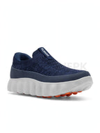 Looks Sock Knit Wavy Runner Navy Blue