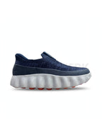 Looks Sock Knit Wavy Runner Navy Blue