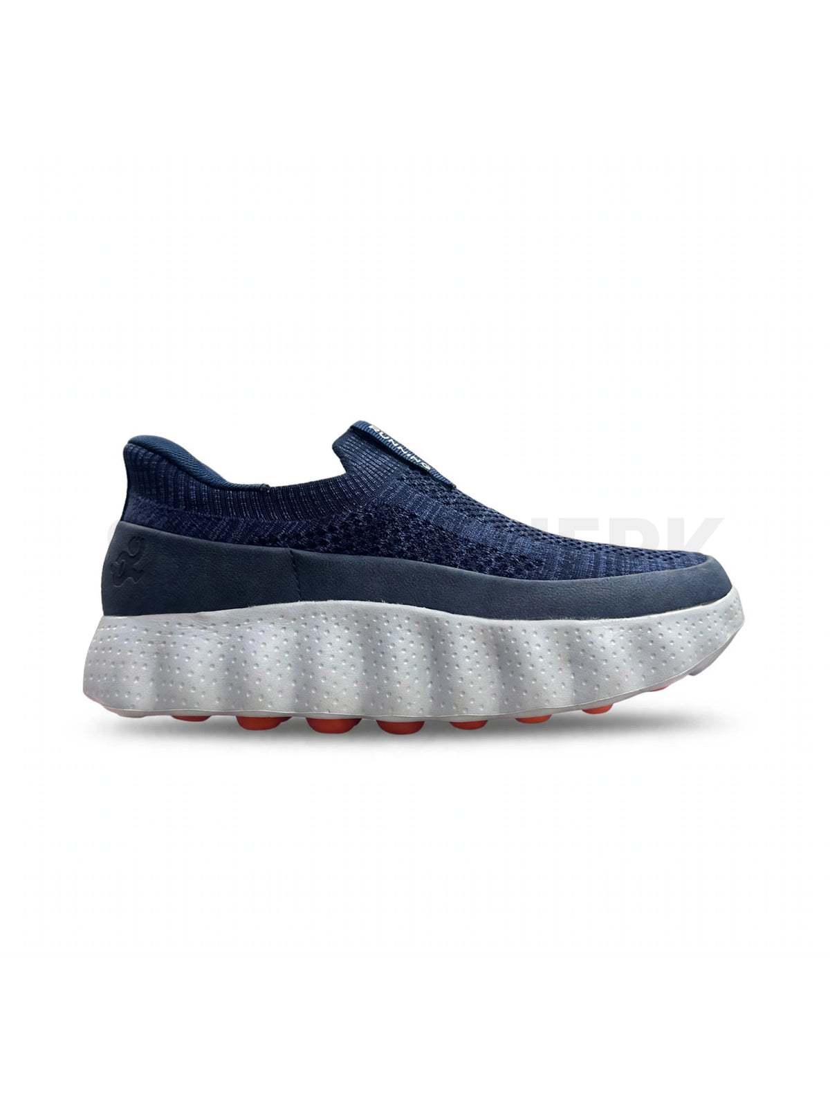 Looks Sock Knit Wavy Runner Navy Blue