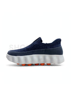 Looks Sock Knit Wavy Runner Navy Blue