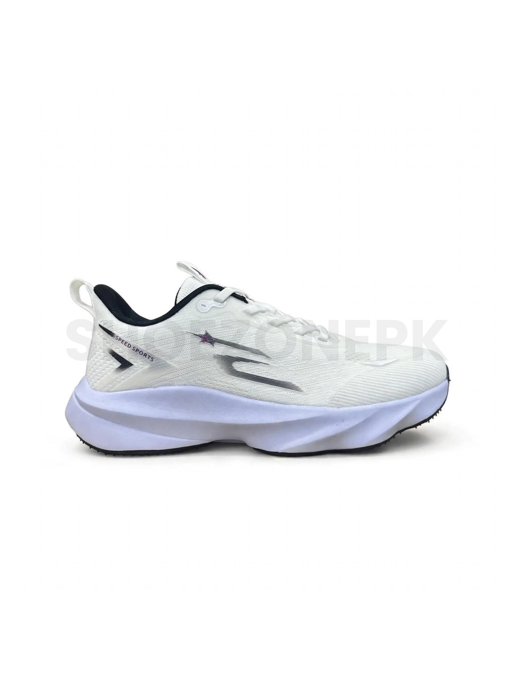 Speed Sports Lightweight Runner - All White Black