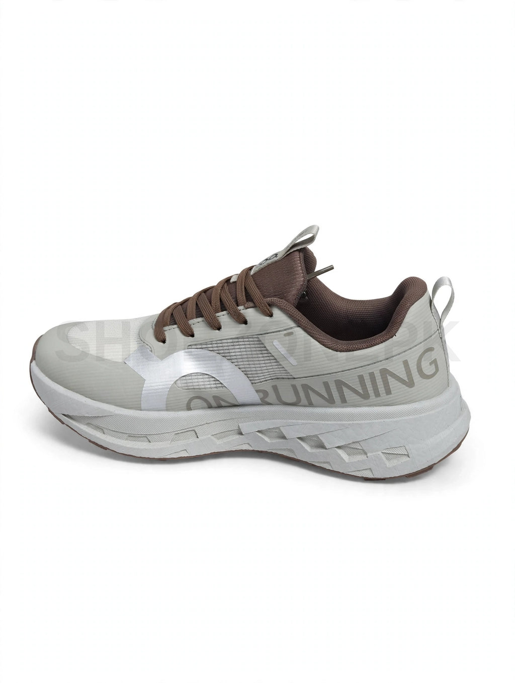 On Cloud Light Beige x Brown