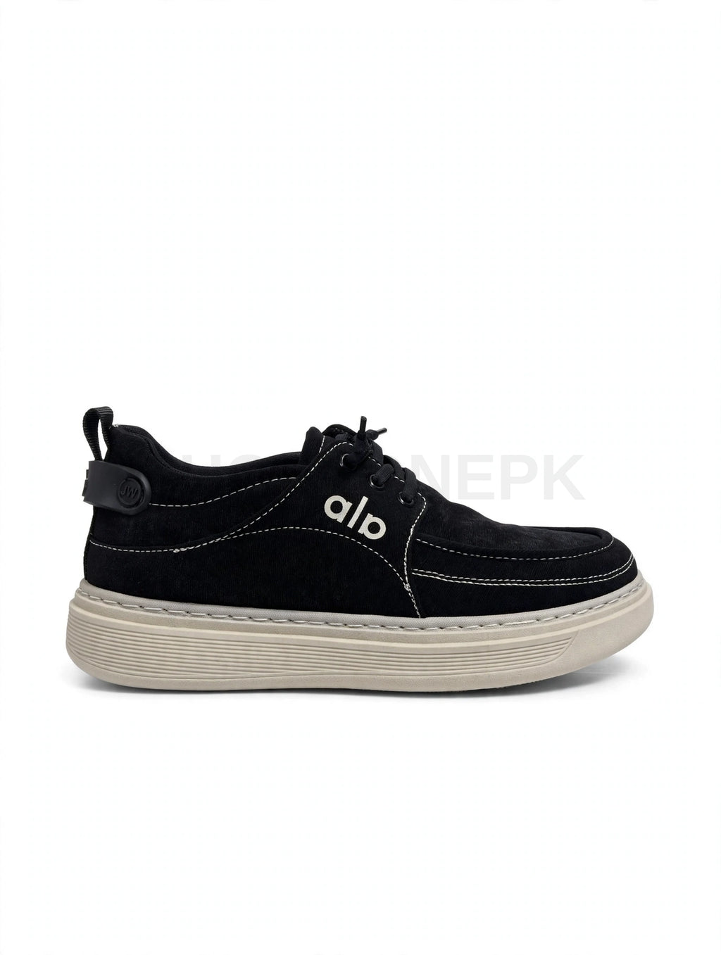 Casual Moccasin Black x Cream Sole