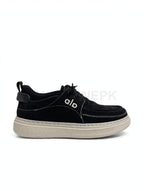 Casual Moccasin Black x Cream Sole