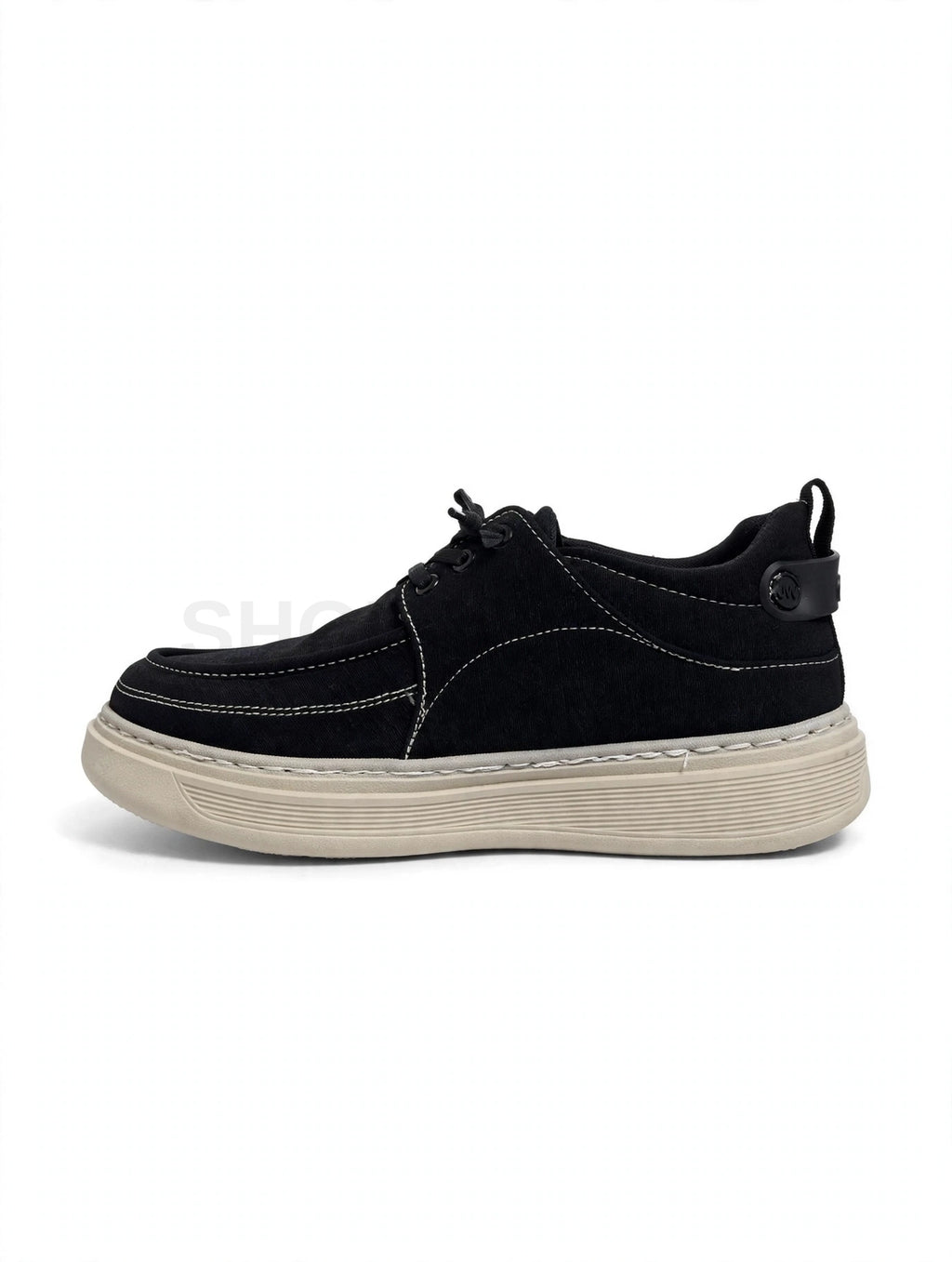 Casual Moccasin Black x Cream Sole