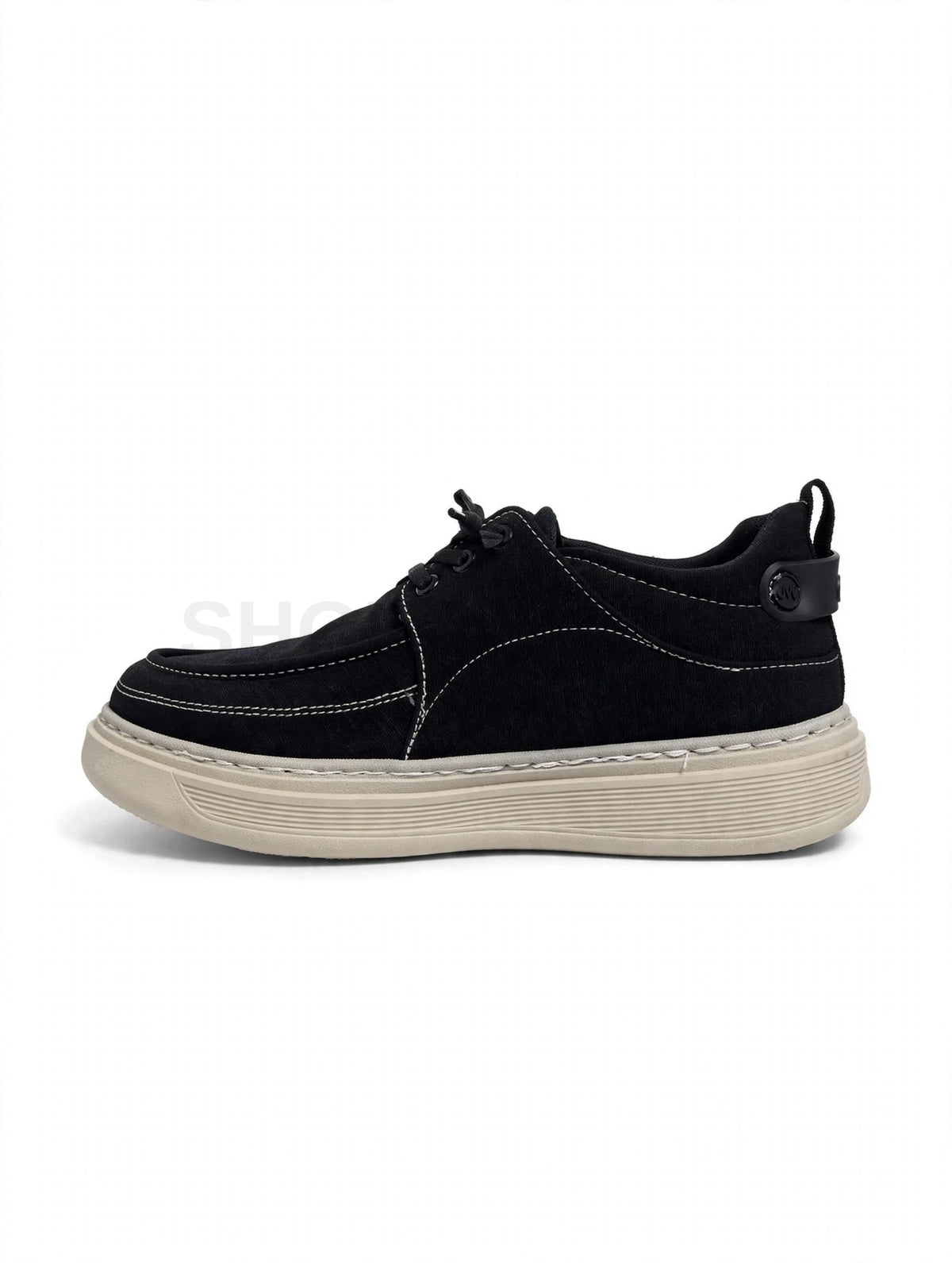 Casual Moccasin Black x Cream Sole