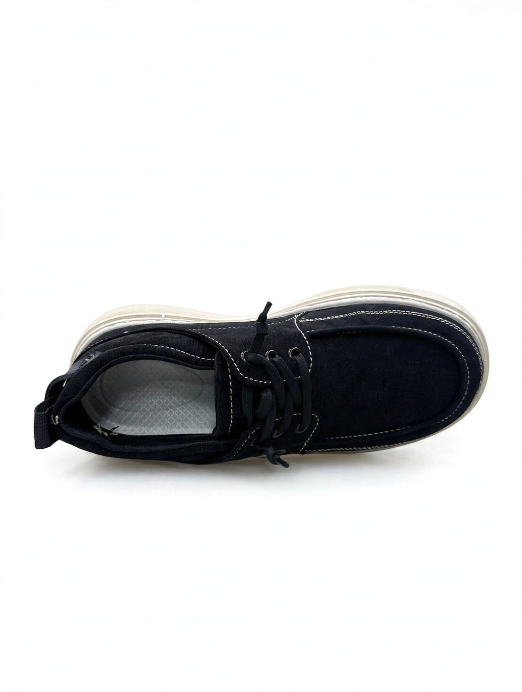 Casual Moccasin Black x Cream Sole