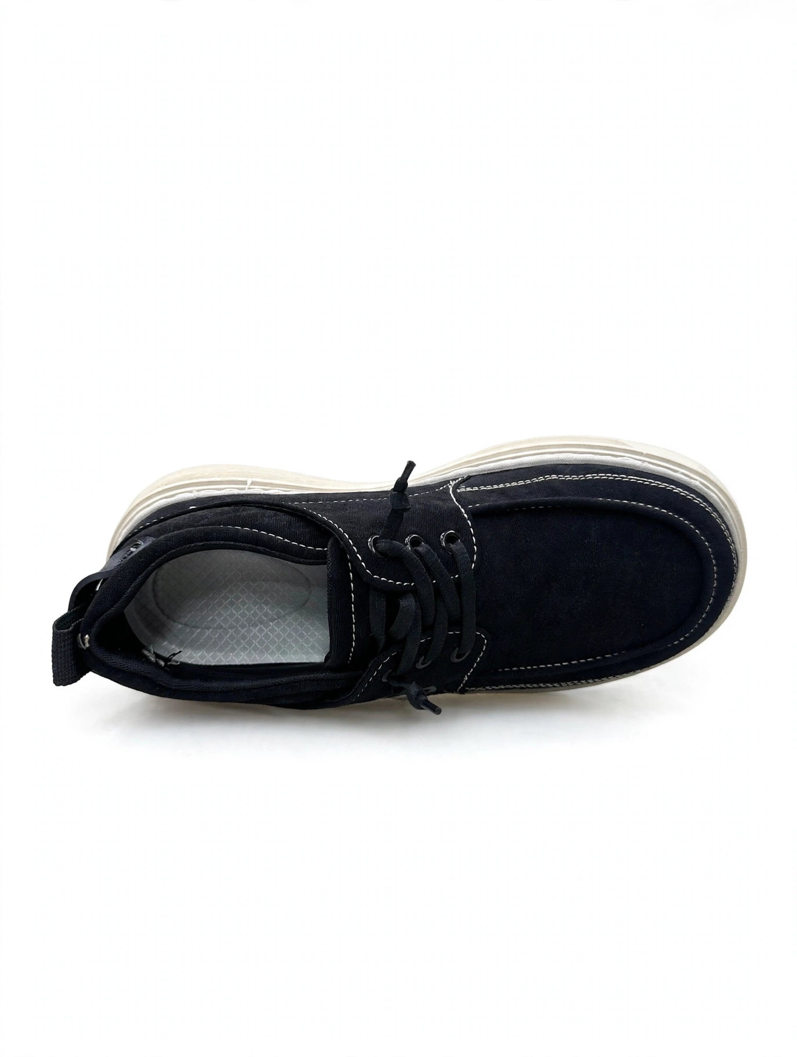 Casual Moccasin Black x Cream Sole