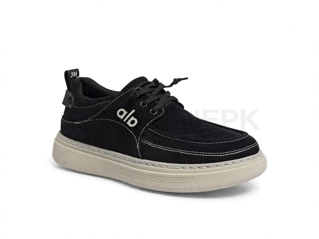 Casual Moccasin Black x Cream Sole