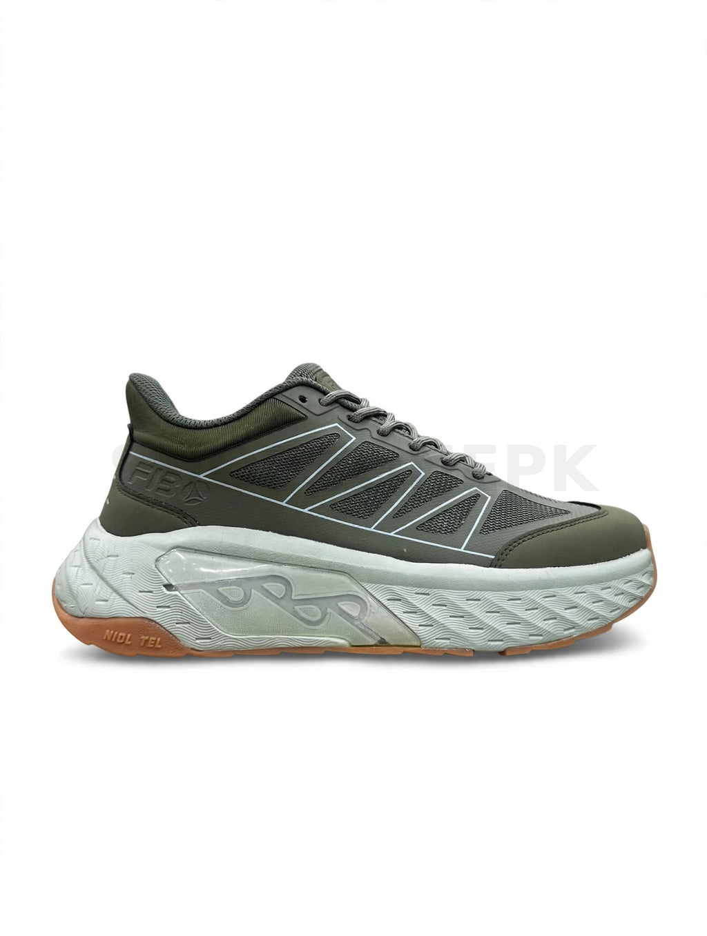 Chunky Trail Runner Olive Green