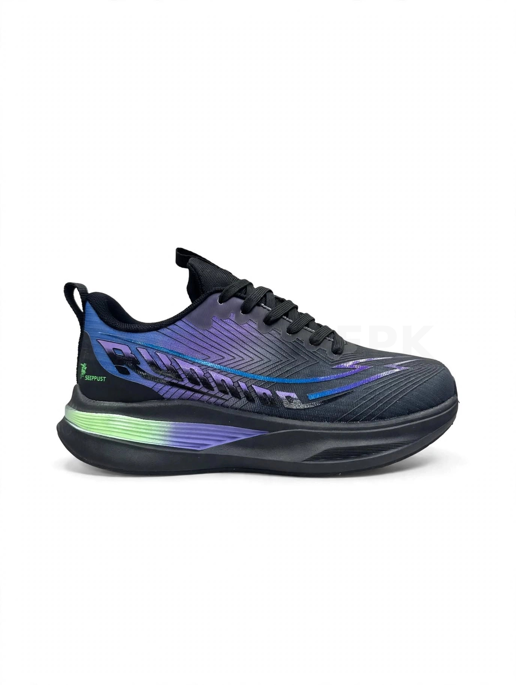 Running Black Purple Blue