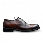 Two-Tone Oxford Office Shoe Brown