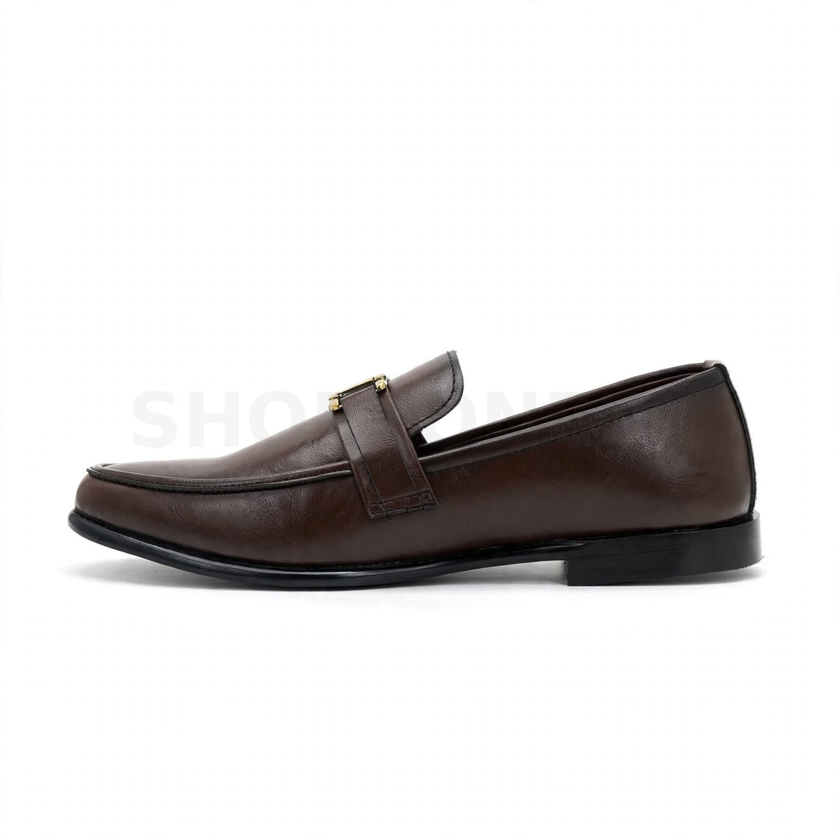 Formal Buckle Loafer Brown