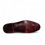 Buckle Loafer Dark Burnished Burgundy Brown Formal