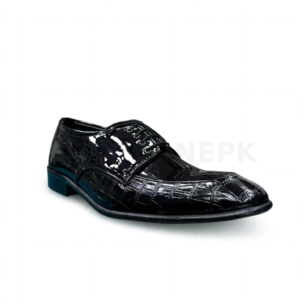Patent Croc Formal Black