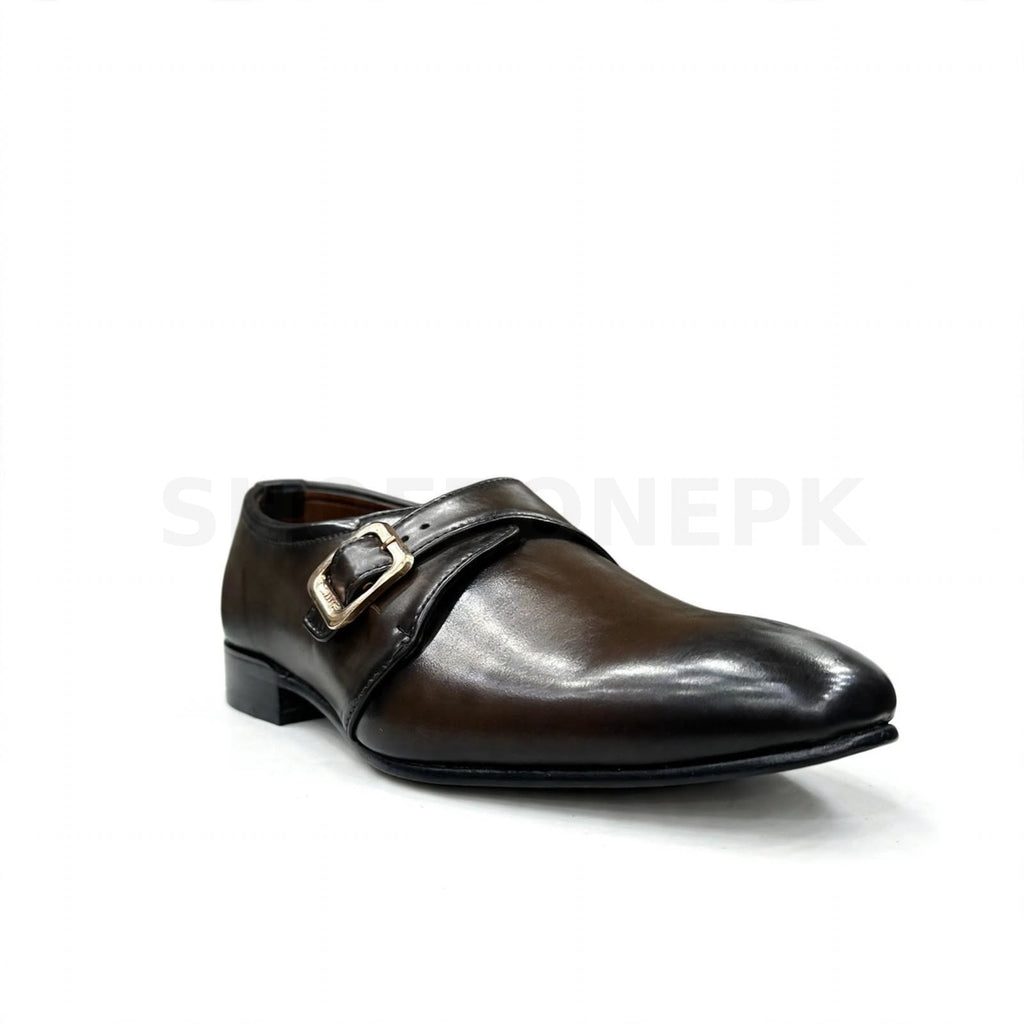 Single Monk Formal Brown Burnished