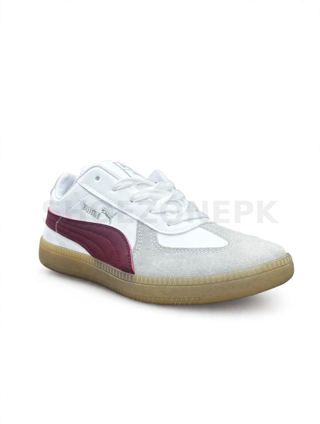 PU Maroon White Gum