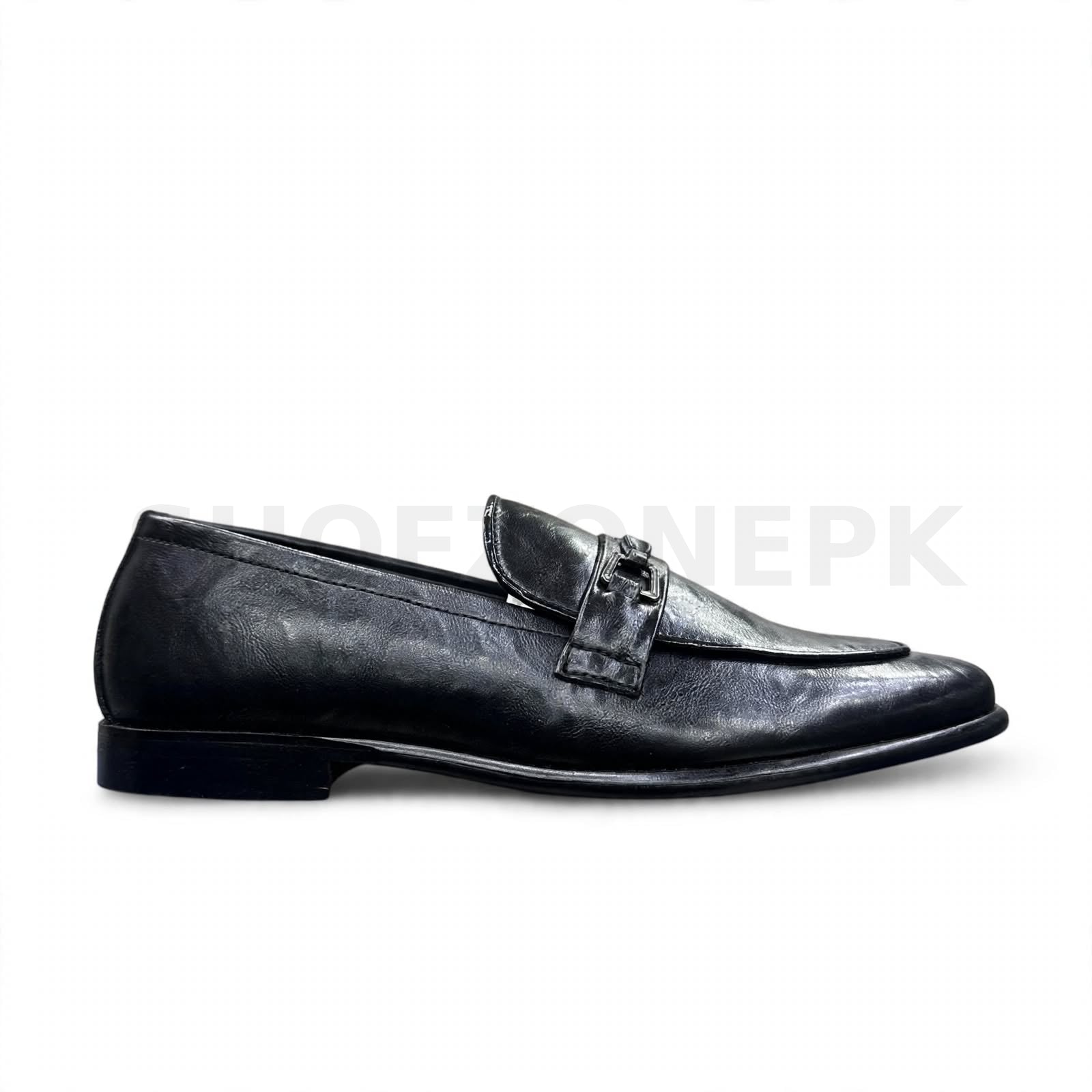 Buckle Pointed Loafer Formal Black