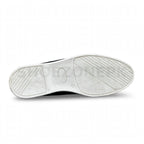 Casual Suede Loafer Black White Sole
