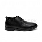 Formal Lace-Up Executive Dress Shoe Burnished Derby Jet Black