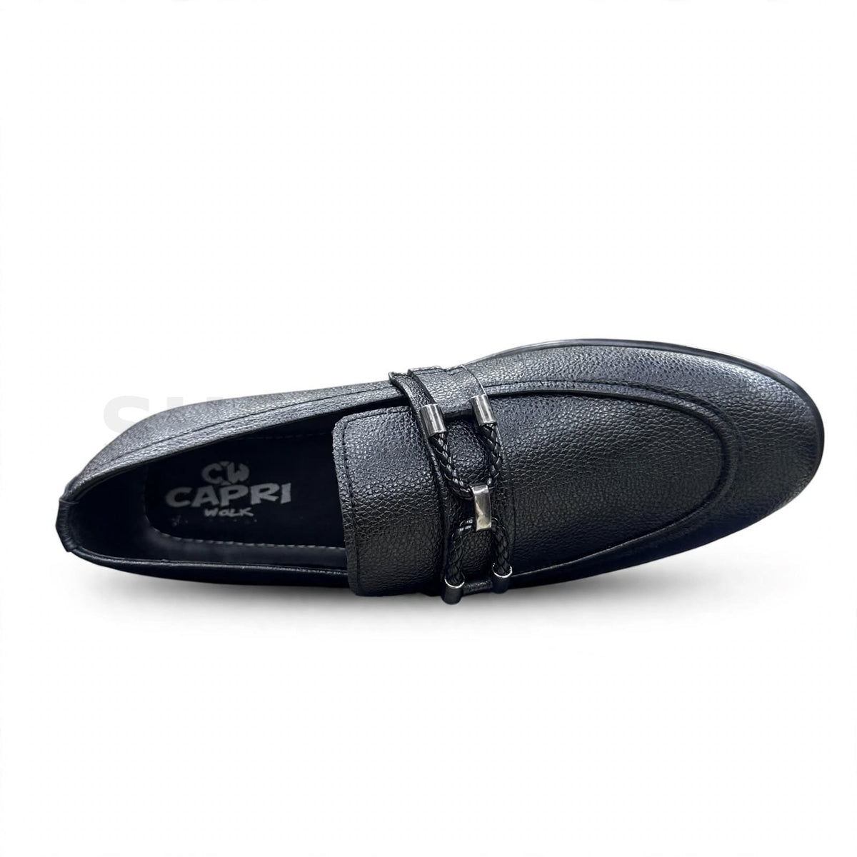 Chain Braided Loafer Formal Black