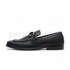 Chain Braided Loafer Formal Black