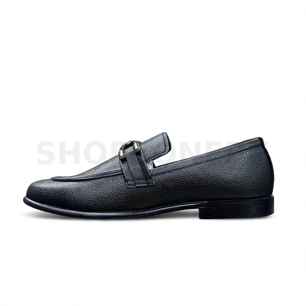 Chain Braided Loafer Formal Black