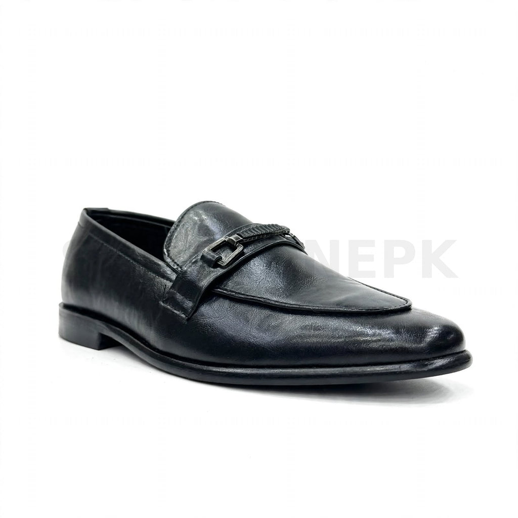 Buckle Pointed Loafer Formal Black