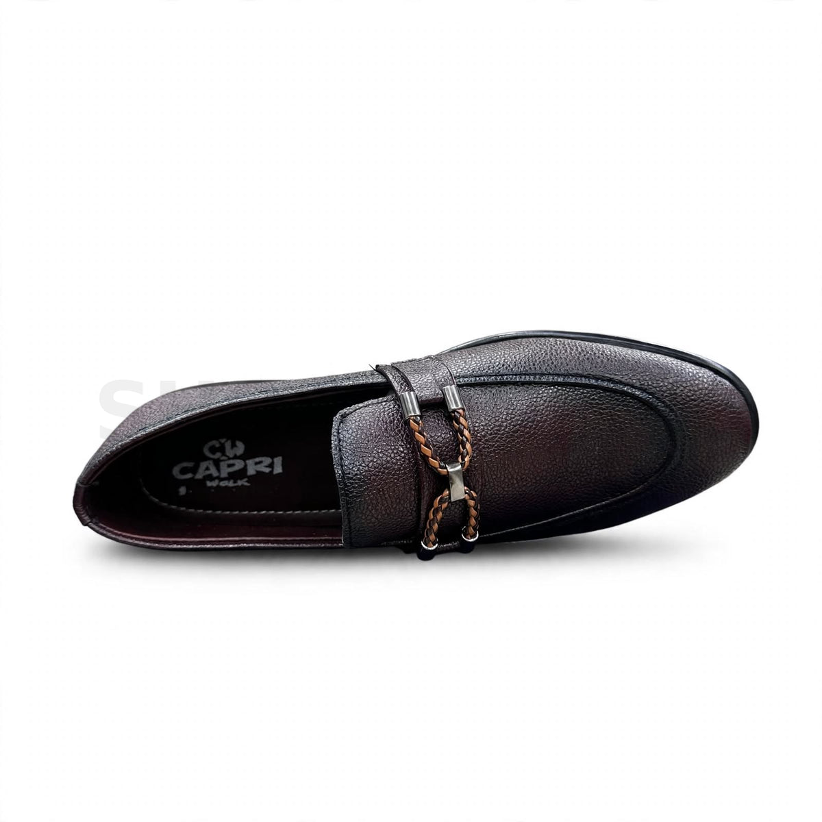 Chain Braided Loafer Formal Burgundy