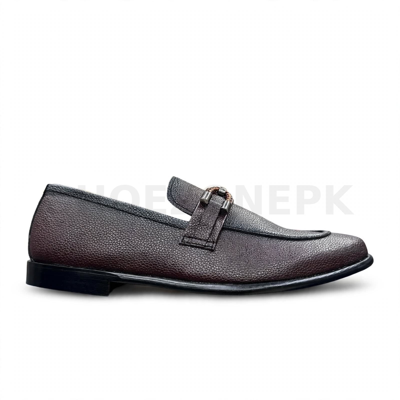 Chain Braided Loafer Formal Burgundy