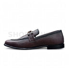 Chain Braided Loafer Formal Burgundy