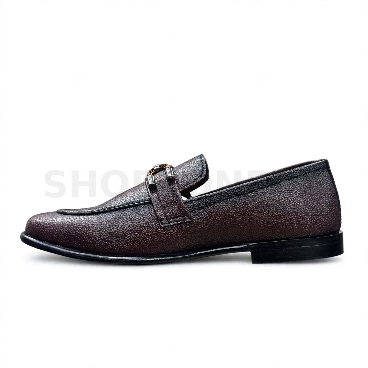 Chain Braided Loafer Formal Burgundy