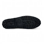 Chunky Suede Penny Loafer Black