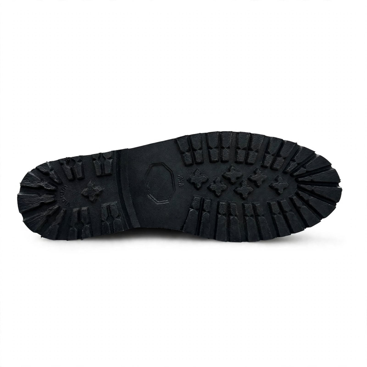 Chunky Suede Penny Loafer Black
