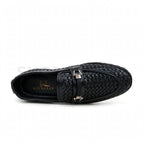 Braided Woven Loafer Formal Black