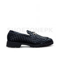 Braided Woven Loafer Formal Black