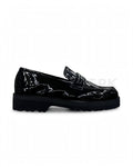 Patent Chunky Loafer Black Shiny