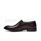 Plain Formal Slip-On Brown