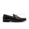 Formal Buckle Loafer Black Gold
